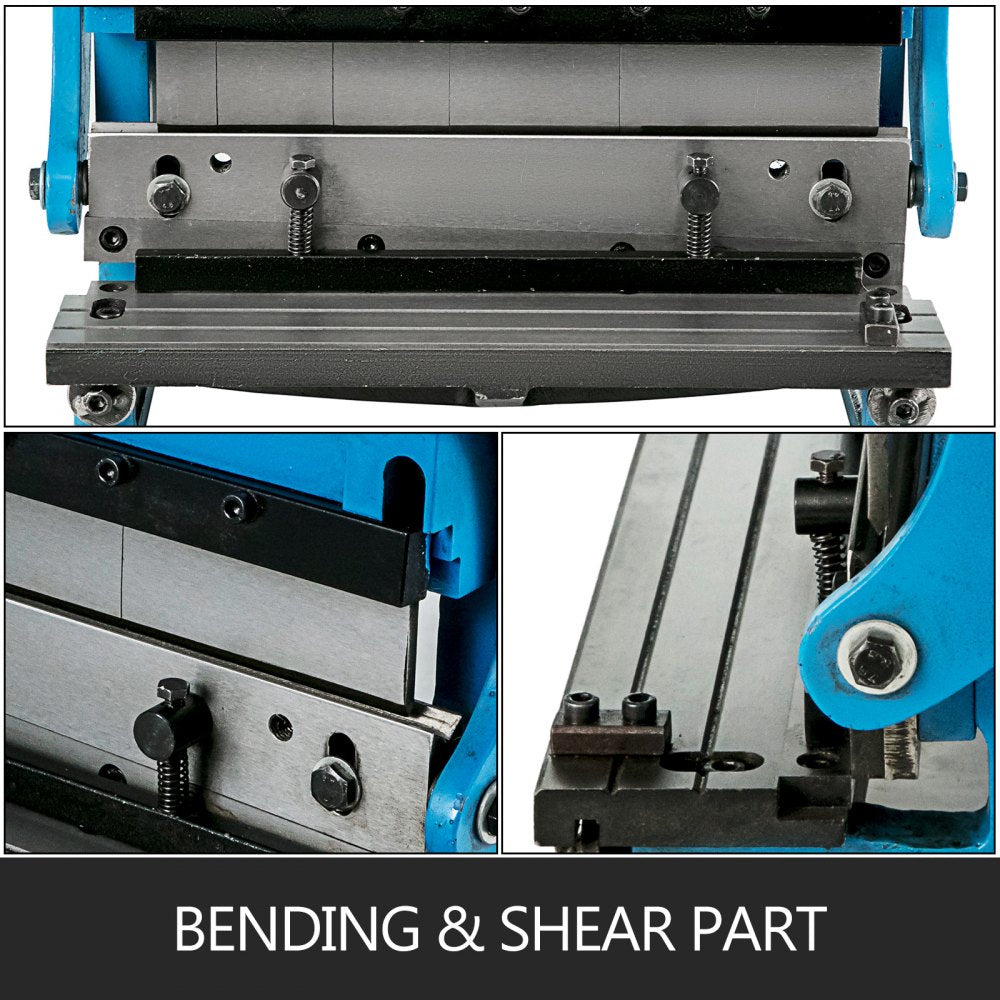 010565160838 - 12'' VEVOR Sheet Metal Brake: Compact & Versatile Metalworking Machine