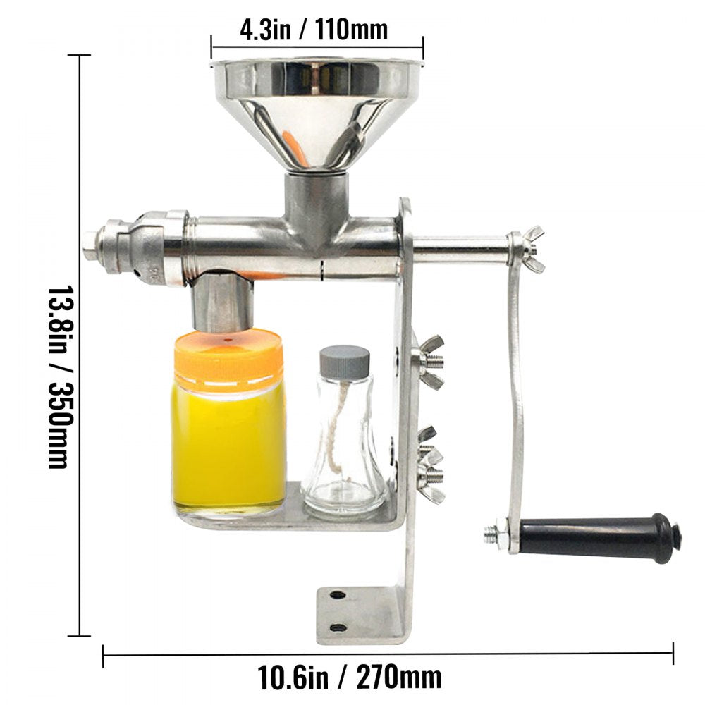 010896718958 - Stainless Steel Oil Press Machine for Easy Seed & Nut Extraction