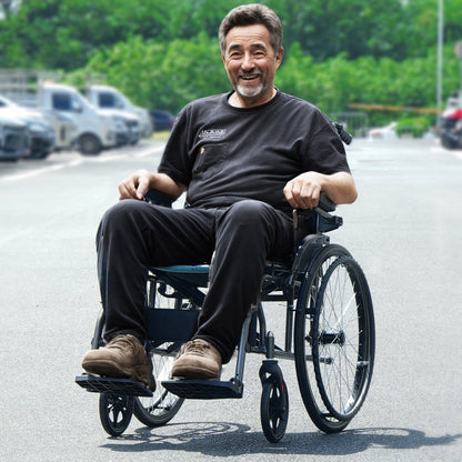 FS908LAJPQF25-46 - Ultra-Lightweight 18" Wheelchair for All Surfaces