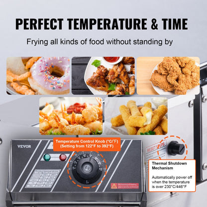 010566185125 - Dual Tank Electric Deep Fryer for Fast Cooking Efficiency