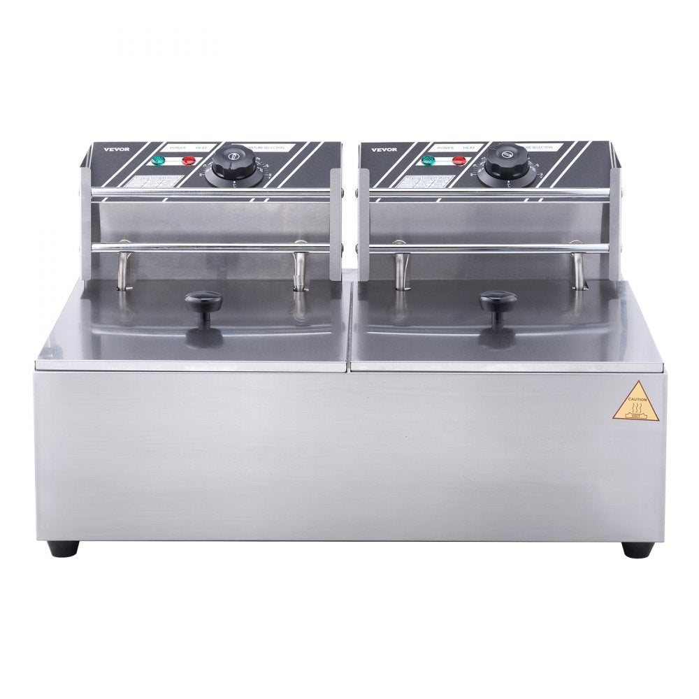 010566185125 - Dual Tank Electric Deep Fryer for Fast Cooking Efficiency