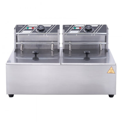 010566185125 - Dual Tank Electric Deep Fryer for Fast Cooking Efficiency