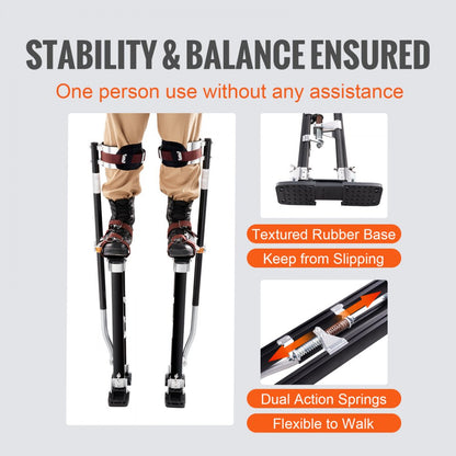 HSSGBGQ-2440 - Adjustable 24''-40'' Aluminum Drywall Stilts for Painting