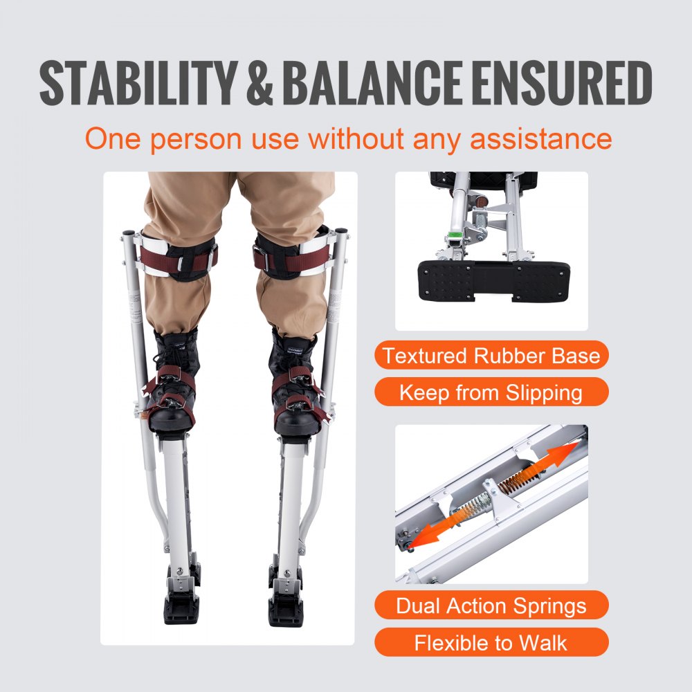 SGBGQ-1830 - Adjustable 18''-30'' Aluminum Drywall Stilts for Painting & Taping