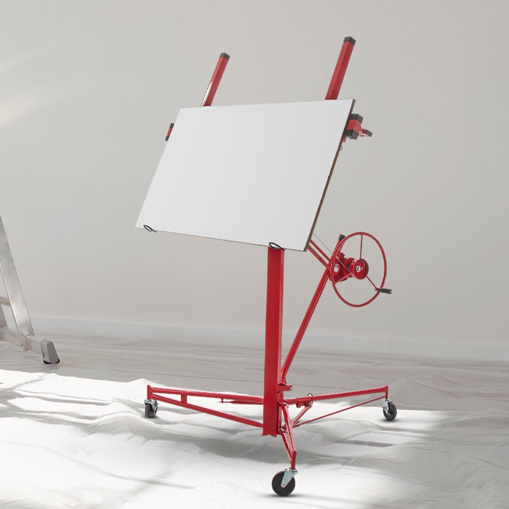LG-021 - 11ft Drywall Lift with Lockable Wheels & 150lbs Capacity