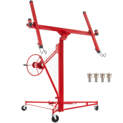 LG-021 - 11ft Drywall Lift with Lockable Wheels & 150lbs Capacity
