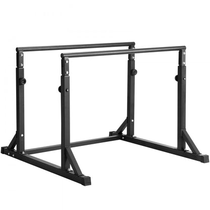 FA004 - Adjustable Steel Dip Bar with Foam Handles & 800 lbs Capacity