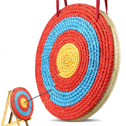 JP-03 - Durable 20" Round Straw Archery Target for All Skill Levels