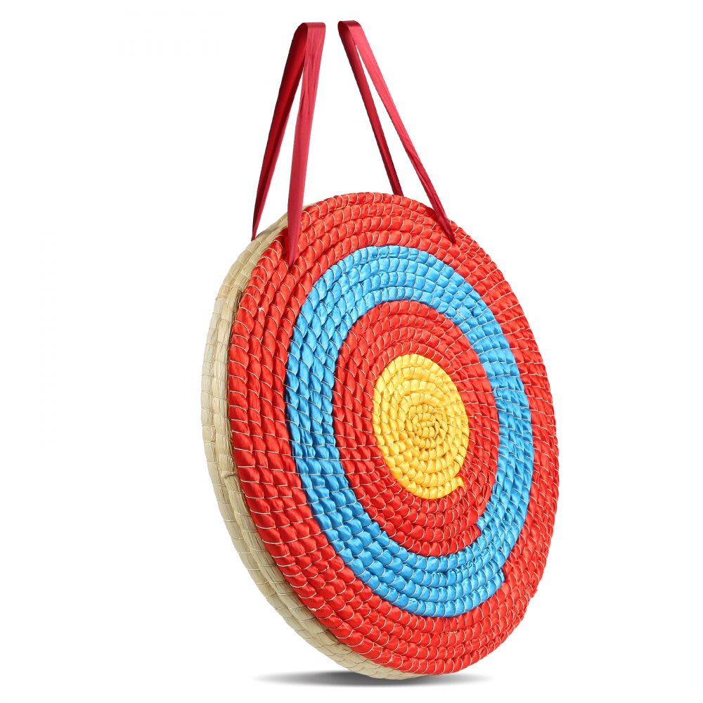 JP-03 - Durable 20" Round Straw Archery Target for All Skill Levels