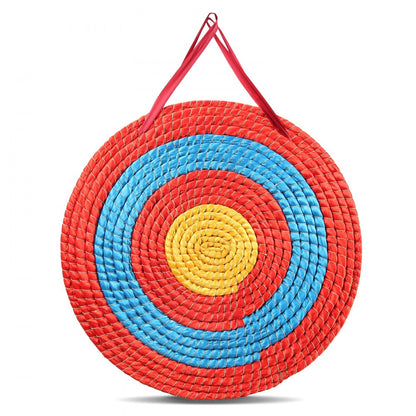 JP-03 - Durable 20" Round Straw Archery Target for All Skill Levels