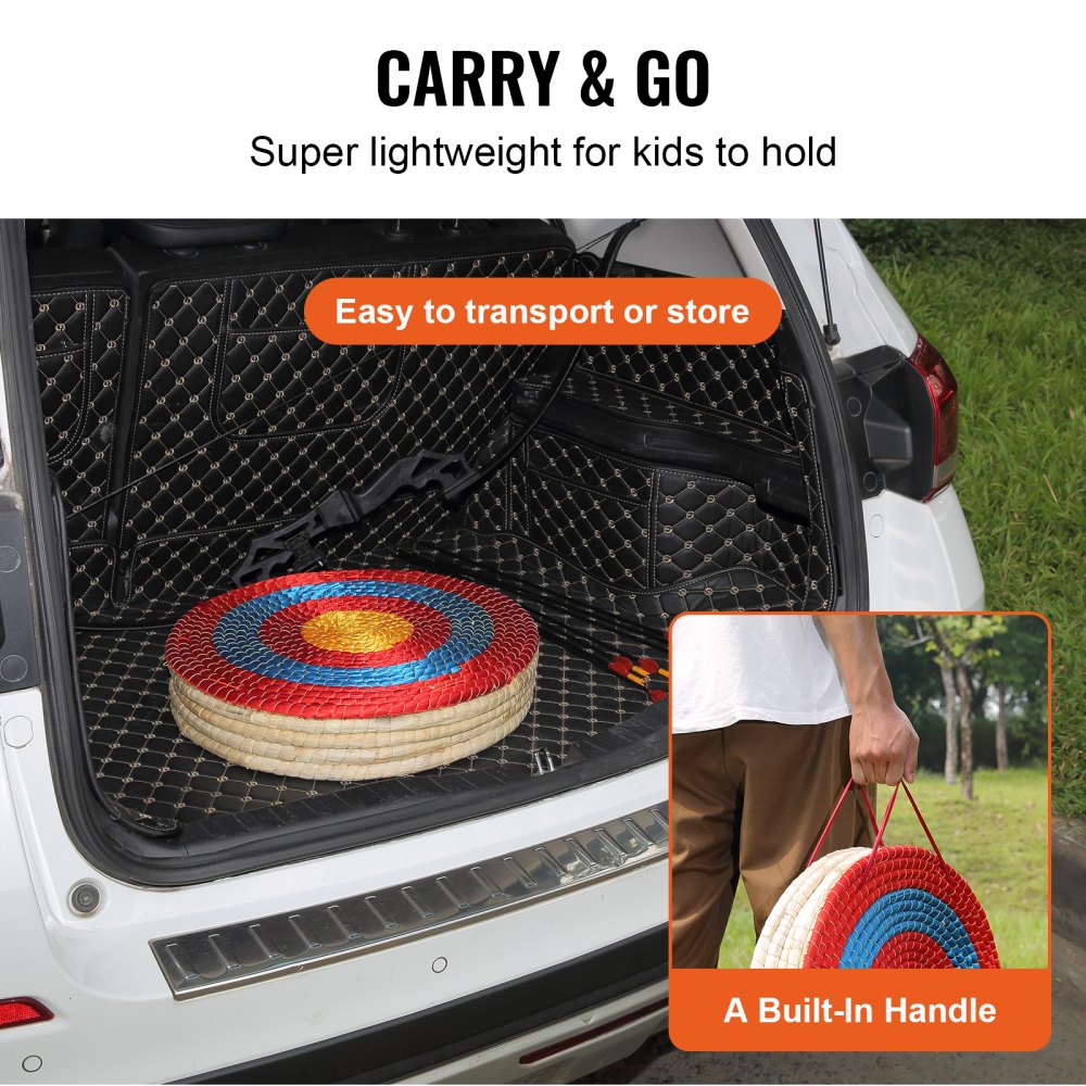JP-05 - VEVOR Portable 20" Archery Target with Durable Straw Design