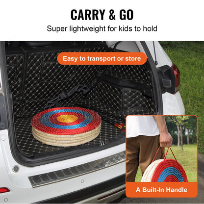 JP-05 - VEVOR Portable 20" Archery Target with Durable Straw Design