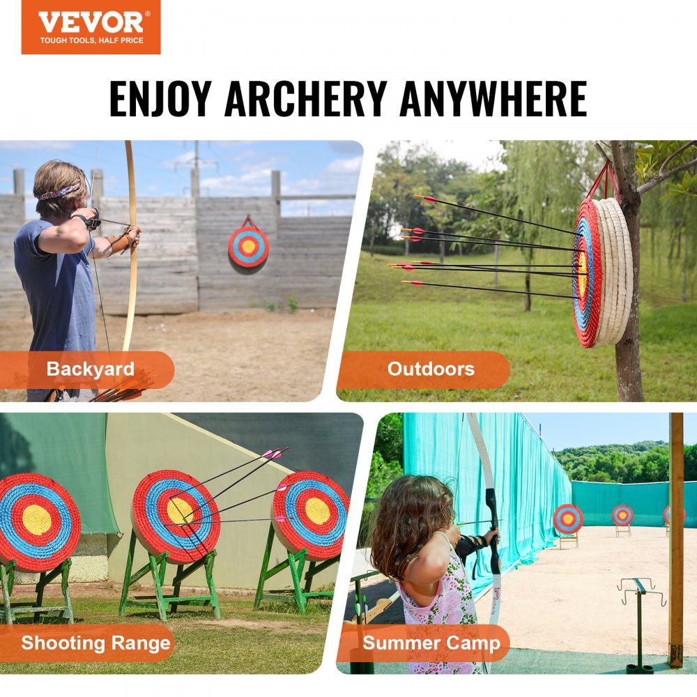 JP-05 - VEVOR Portable 20" Archery Target with Durable Straw Design
