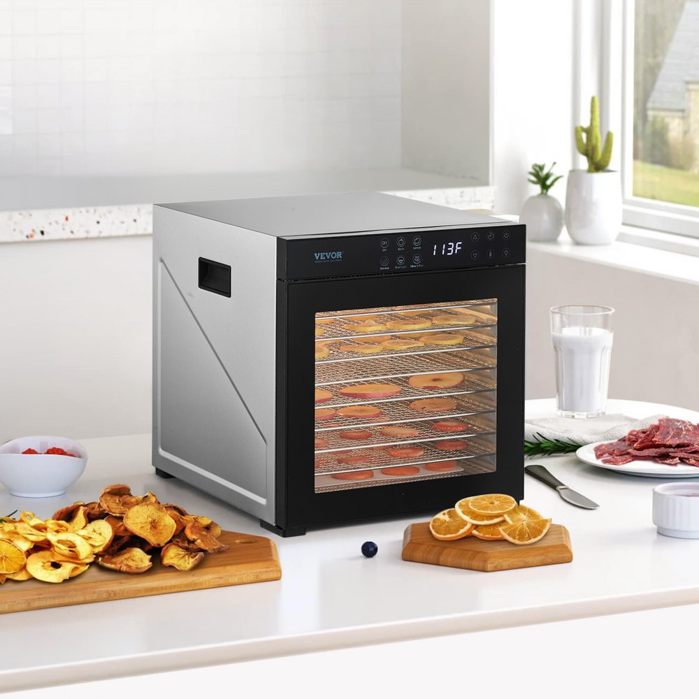 FD-1018 - 10-Layer Digital Food Dehydrator for Fruits & Jerky