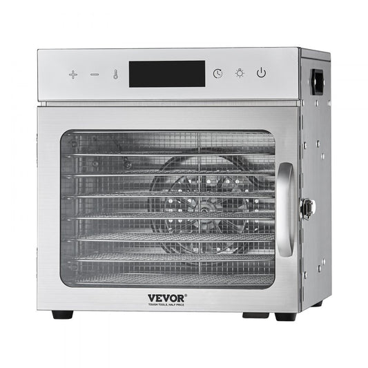 H8-C001 - 8-Layer Stainless Steel Food Dehydrator with Smart Timer
