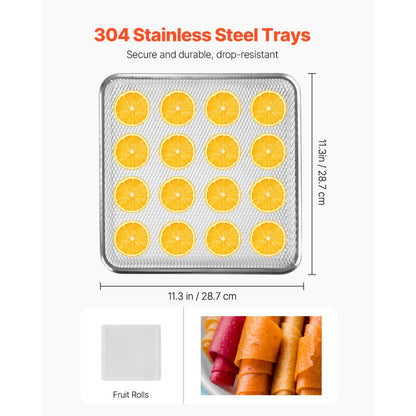 FD-1009 - 12-Layer Stainless Steel Food Dehydrator with Digital Timer
