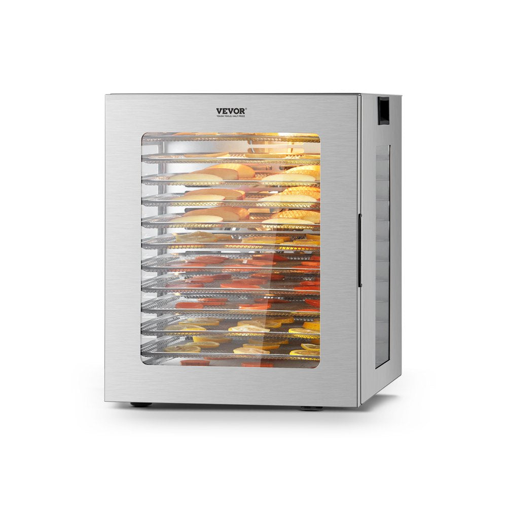 FD-1009 - 12-Layer Stainless Steel Food Dehydrator with Digital Timer