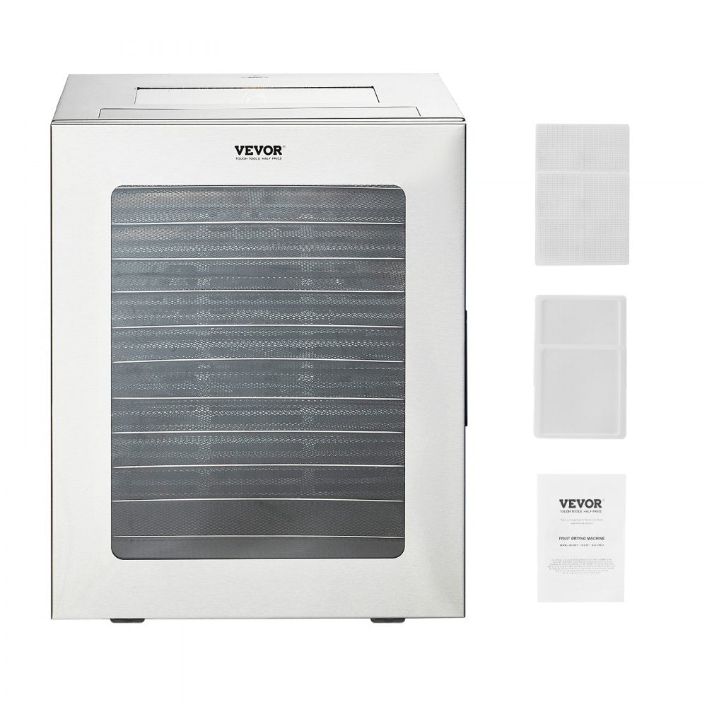 FD-1009 - 12-Layer Stainless Steel Food Dehydrator with Digital Timer