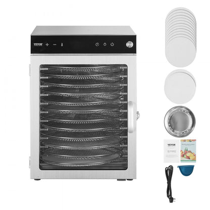 H12-CX001 - 12-Layer Food Dehydrator with Dual Fans & Digital Timer