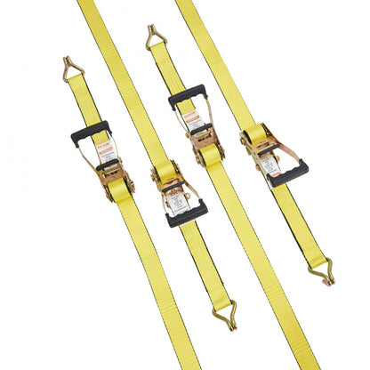 XMRS50-4 - 4PK VEVOR 27' Ratchet Tie Down Straps with 10000 lb Strength