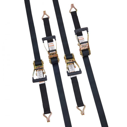 XMRS50-4-3 - Heavy-Duty 2" x 8' Polyester Tie Down Straps (4-Pack)