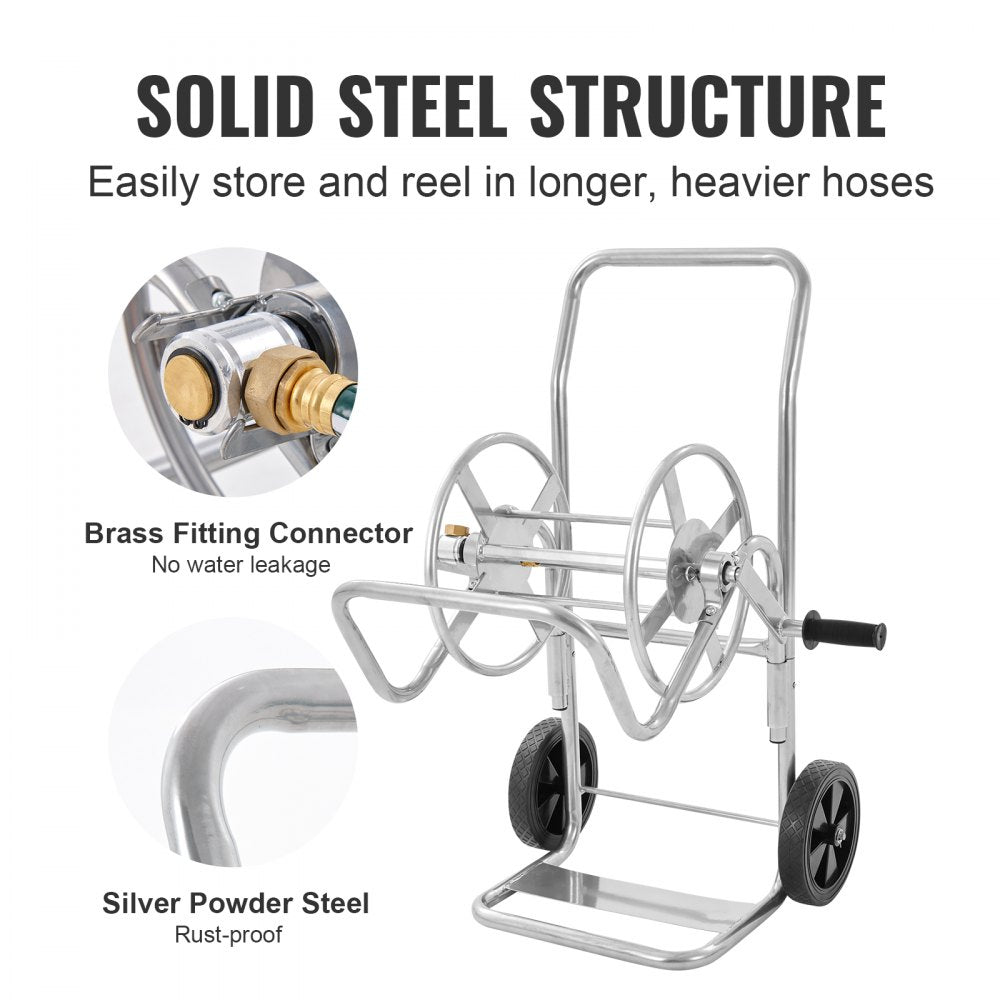 GT0703-1 - Durable Hose Reel Cart for 200ft of 5/8" Hose