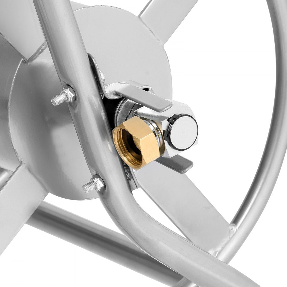 GT0703-2 - Durable 200ft Steel Hose Reel Cart with Wheels