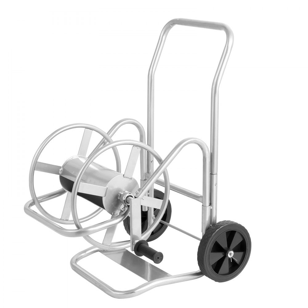 GT0703-2 - Durable 200ft Steel Hose Reel Cart with Wheels