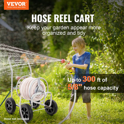 GT0707 - Heavy-Duty VEVOR Hose Reel Cart for 300ft of 5/8" Hose