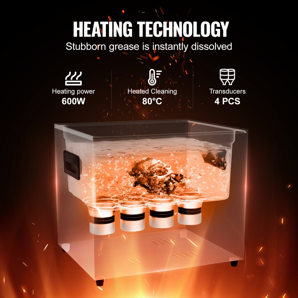 KZ-F10 - 10L Ultrasonic Cleaner for Jewelry, Circuit Boards & More