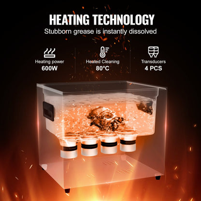 KZ-F10 - 10L Ultrasonic Cleaner for Jewelry, Circuit Boards & More