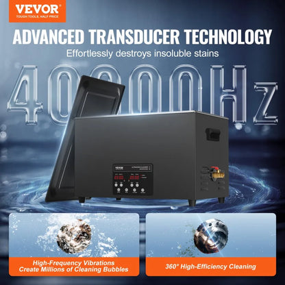 TH-SPQXJ-100A - VEVOR 30L Ultrasonic Cleaner with Dual Power Settings