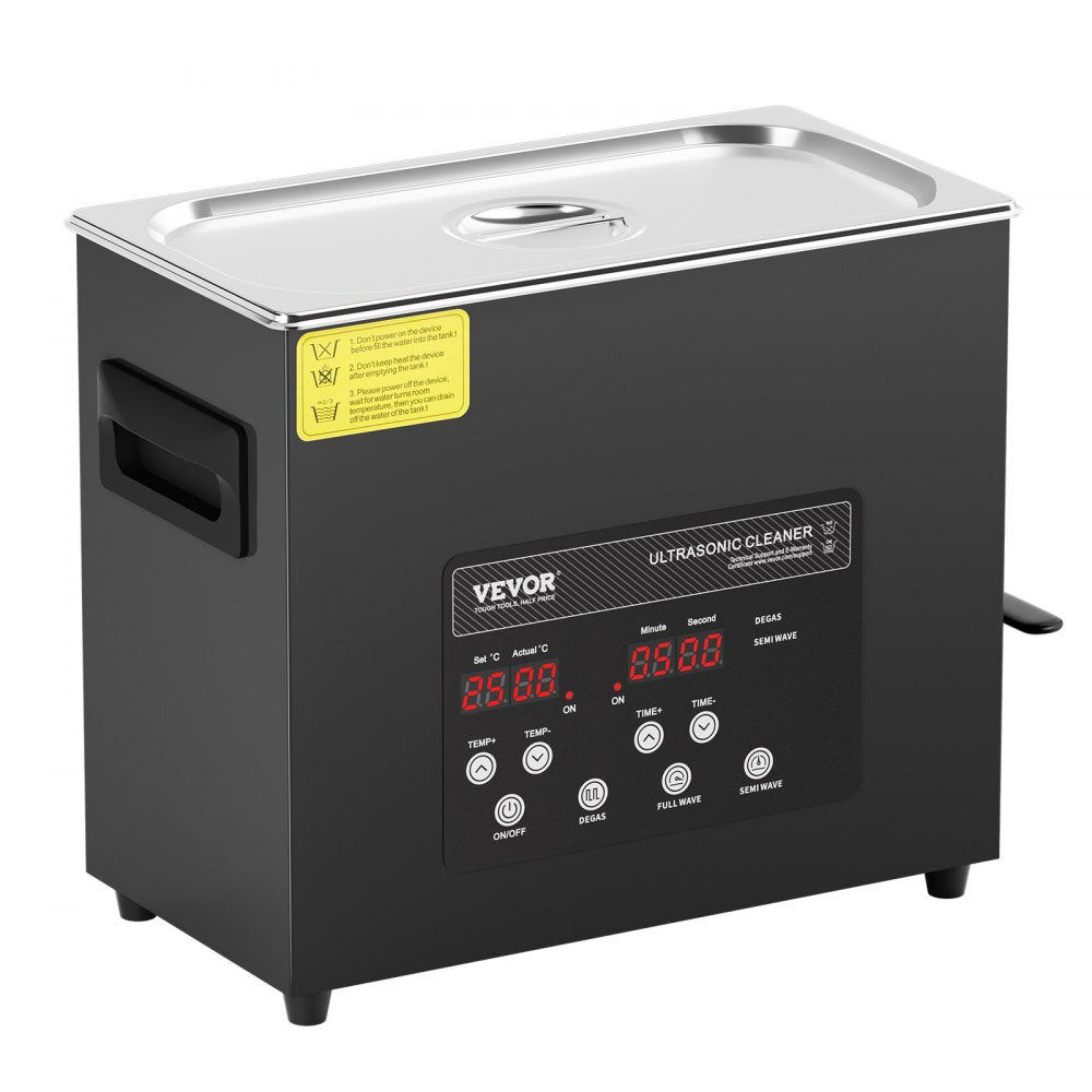 KZ-F6 - 6L Ultrasonic Cleaner with Dual Power & Degassing Mode