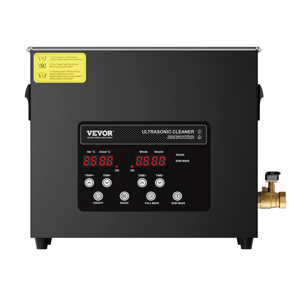 KZ-F6 - 6L Ultrasonic Cleaner with Dual Power & Degassing Mode