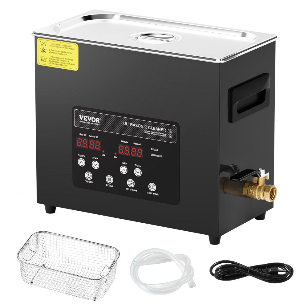 KZ-F6 - 6L Ultrasonic Cleaner with Dual Power & Degassing Mode