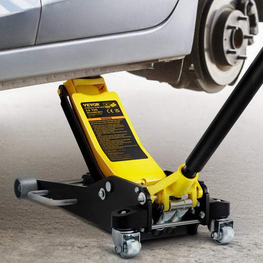 QJD-LTD030A-00 - 3-Ton Low Profile Aluminum Racing Floor Jack with Dual Pump