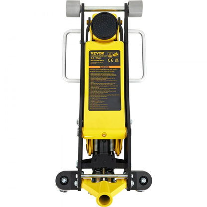 QJD-LTD030A-00 - 3-Ton Low Profile Aluminum Racing Floor Jack with Dual Pump