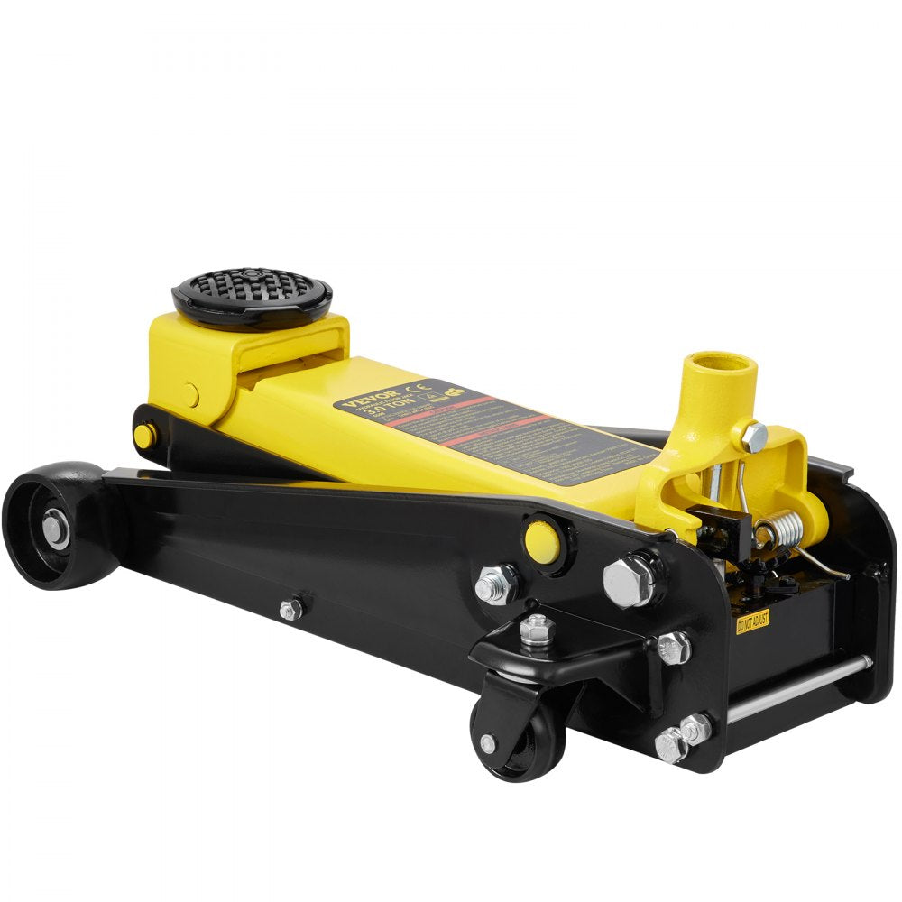 S508 - 3 Ton Low-Profile Hydraulic Jack, Lifts 5.12" to 20"