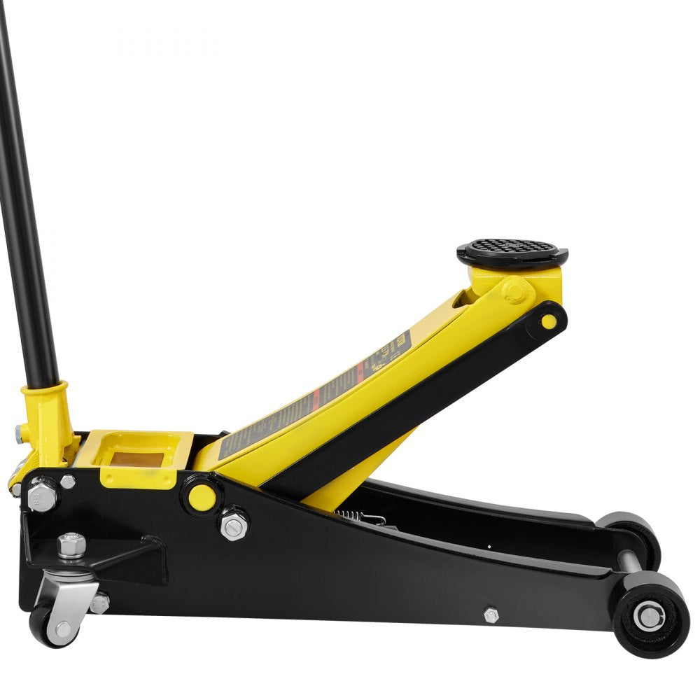 K496 - 2.5 Ton Low Profile Steel Floor Jack with Dual Pistons