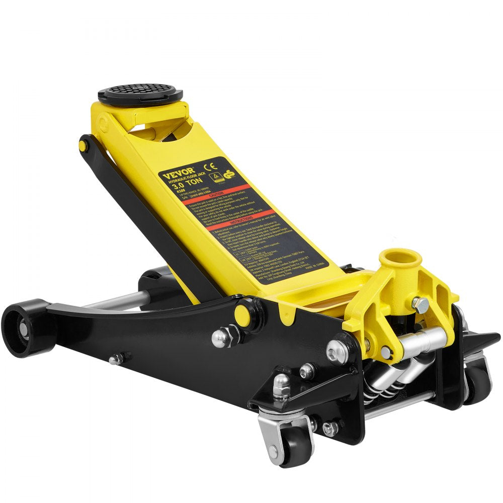 K500 - 3 Ton Low Profile Steel Floor Jack with Dual Pump