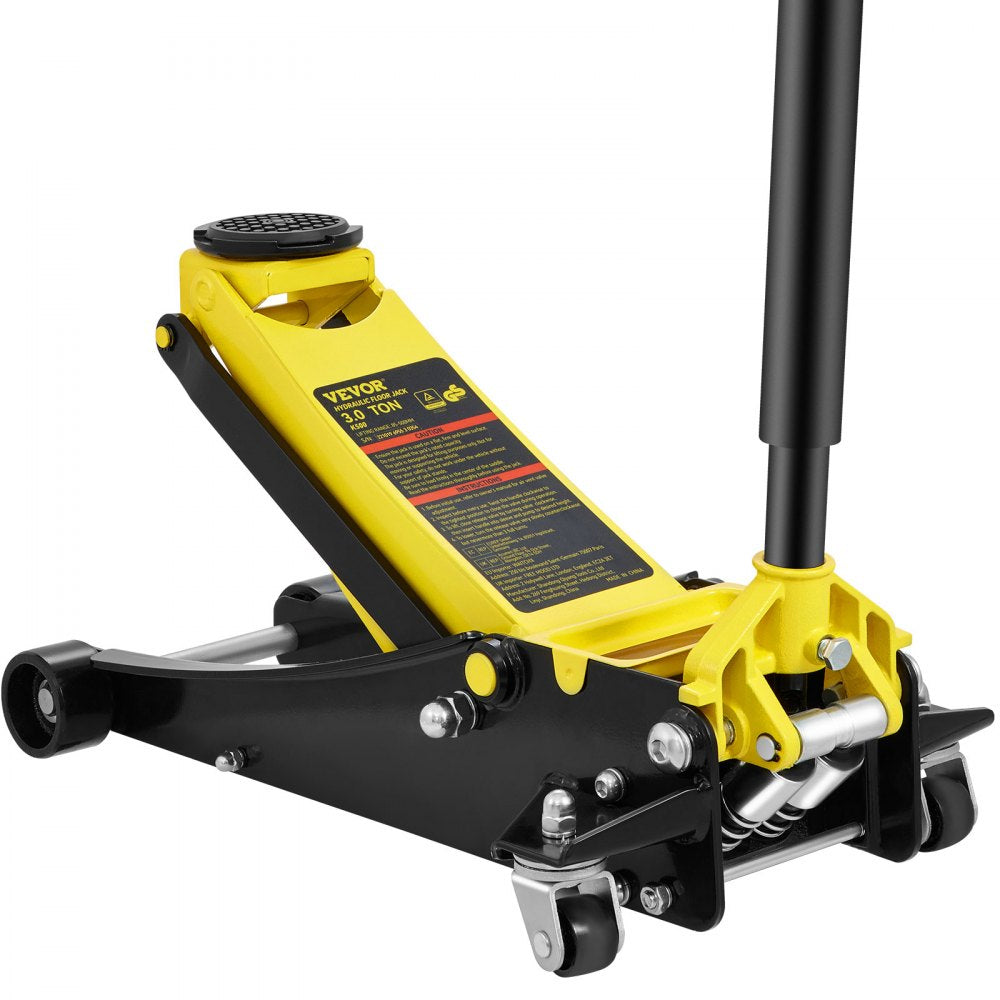 K500 - VEVOR 3 Ton Low Profile Steel Floor Jack with Quick Lift