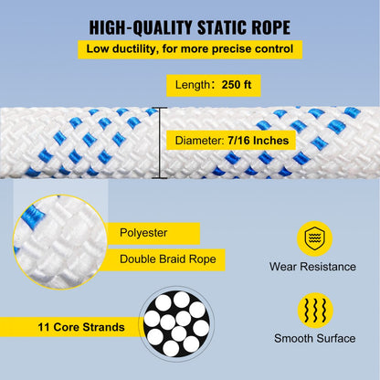 010286206916 - Heavy-Duty Double Pulley System with 6600lbs Strength