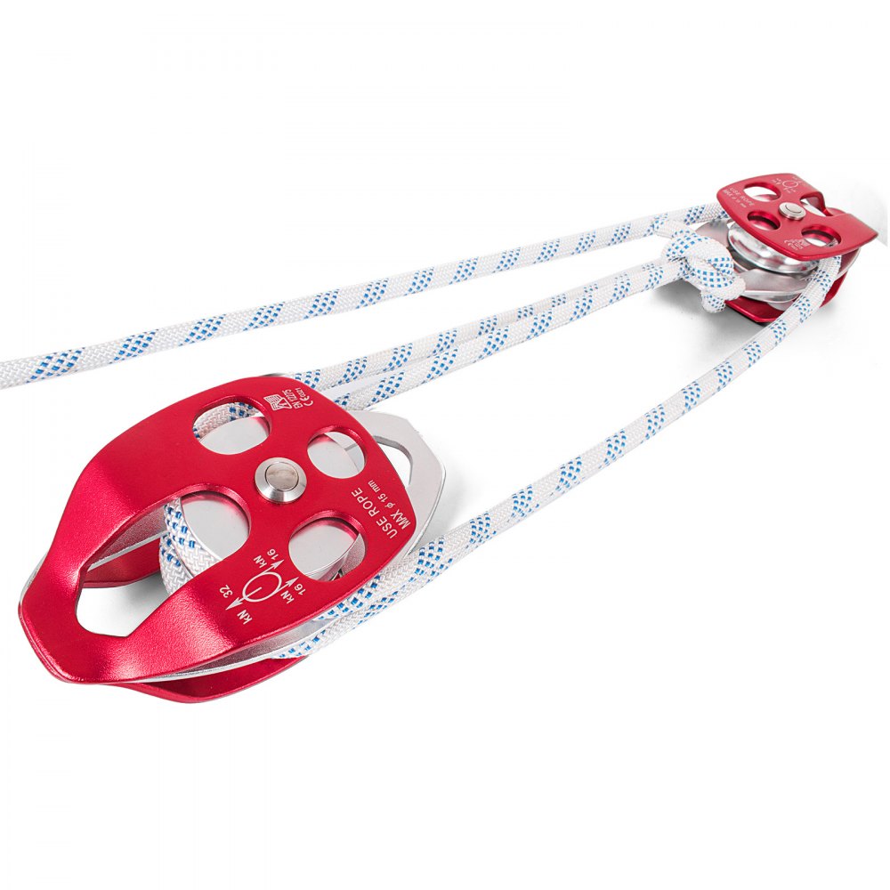 010179805638 - High-Strength Double Pulley Block & Tackle for Heavy Lifting