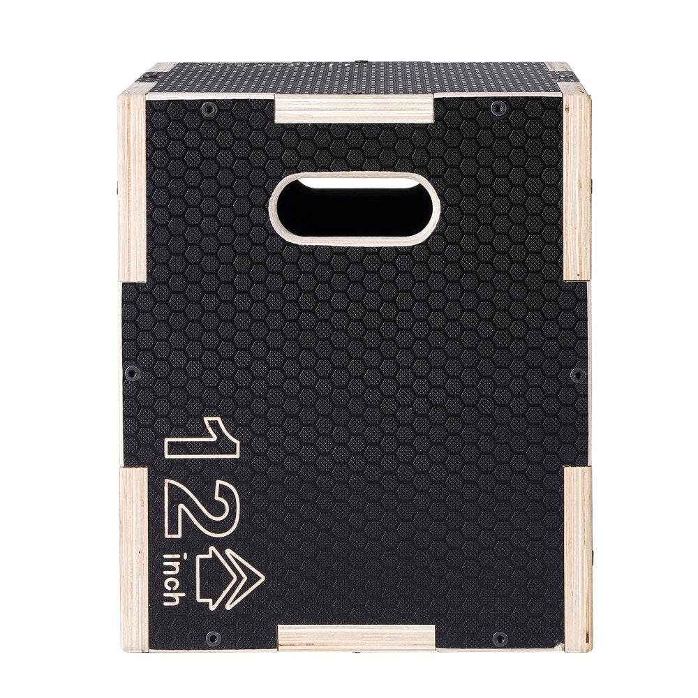 SS-M-16-14-12 - Compact 3-in-1 Plyometric Jump Box, 11.8"x13.8"x15.7"
