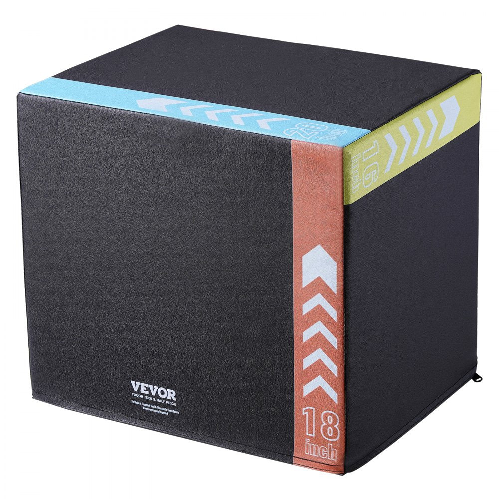 SS-Z-20-18-16 - Adjustable 3-in-1 Plyometric Jump Box for Home Gym