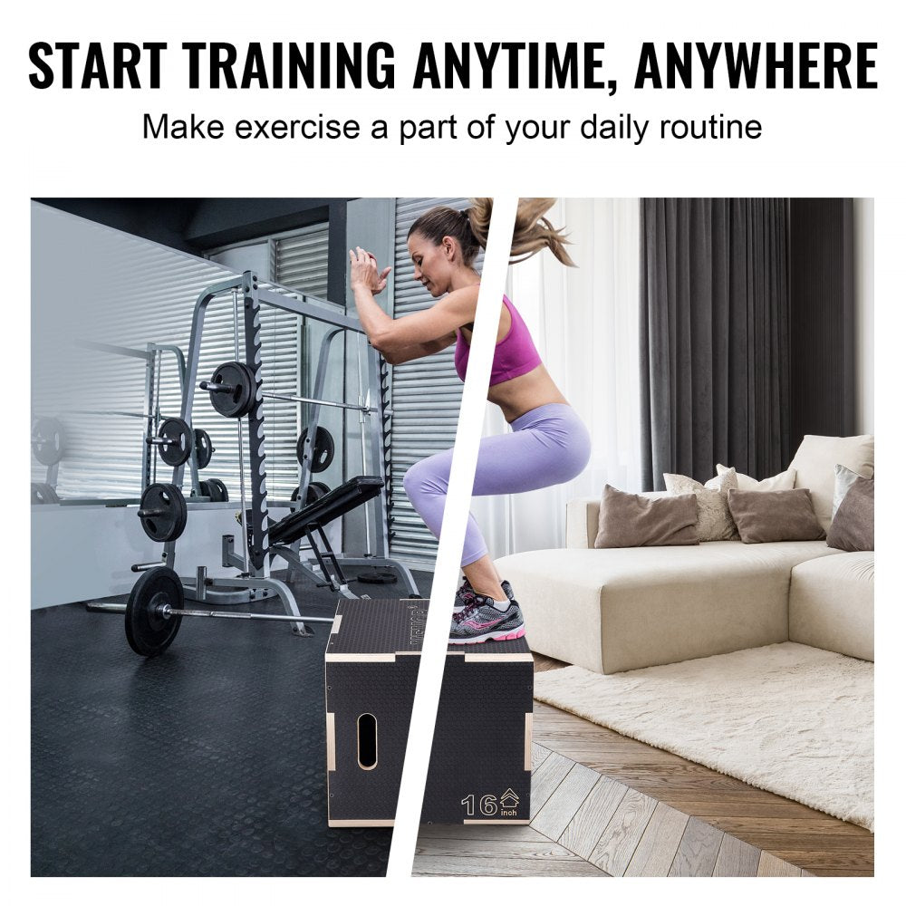 SS-M-20-18-16 - Versatile 3-in-1 Jump Box for Home Workouts