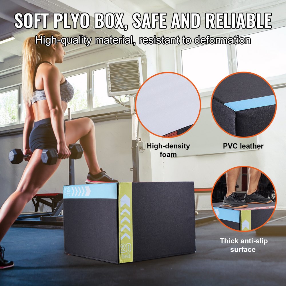 SS-EP-30-24-20 - Adjustable 3-in-1 Plyo Box for Home Gym Workouts