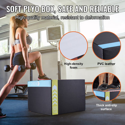 SS-EP-30-24-20 - Adjustable 3-in-1 Plyo Box for Home Gym Workouts