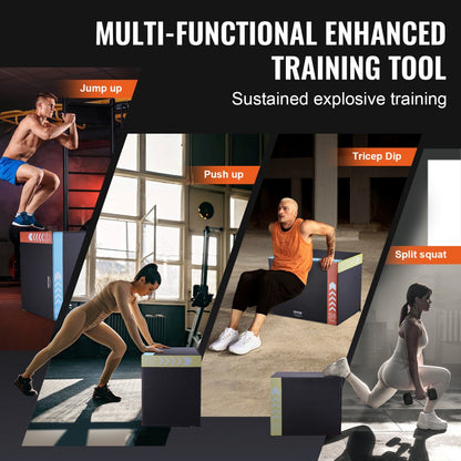 SS-EP-30-24-20 - Adjustable 3-in-1 Plyo Box for Home Gym Workouts