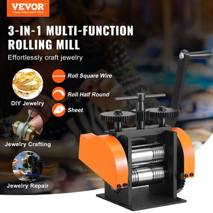 KD-Y4554 - 0-6 mm VEVOR Rolling Mill for Jewelry Crafting